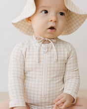 將圖片載入圖庫檢視器 Quincy Mae - 長袖連身泳衣 Long Sleeve One Piece Rashguard (Oat Check)