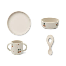 將圖片載入圖庫檢視器 Liewood - 幼兒餐具套裝 Vivi Printed Tableware Set (Peach)