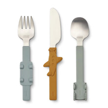將圖片載入圖庫檢視器 Liewood - 餐具套裝 Tove Cutlery Set (Blue Fog)