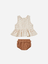 將圖片載入圖庫檢視器 Quincy Mae - 無袖套裝 Sleeveless Peplum Set (Clay Ditsy)