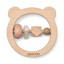 將圖片載入圖庫檢視器 Liewood - 木製搖環 Avada Wooden Rattle (Oat Mix)