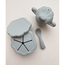 將圖片載入圖庫檢視器 Konges Sløjd - 矽膠餐具套裝 Silicone Clam Set (Light Blue)