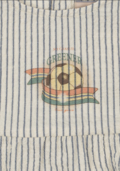 Konges Sløjd - 有機棉泡泡衣 Elliot Romper GOTS (Stripe Bluie)