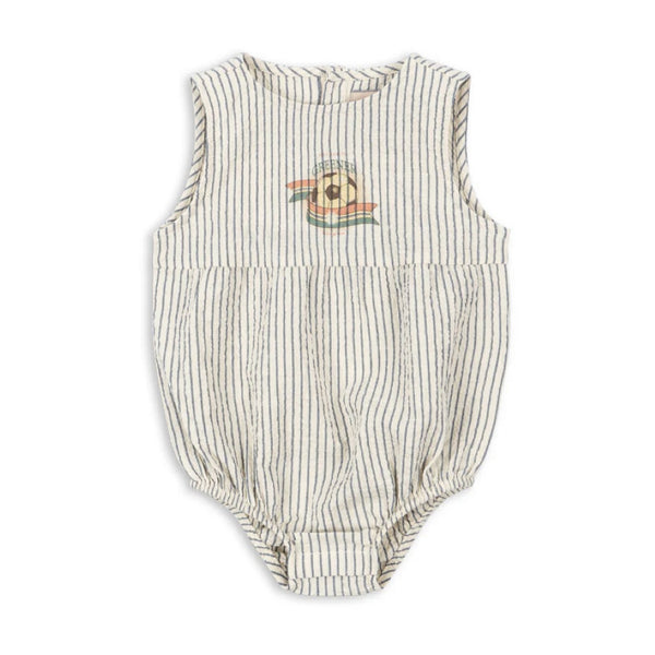 Konges Sløjd - 有機棉泡泡衣 Elliot Romper GOTS (Stripe Bluie)