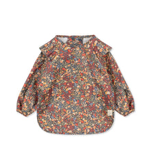 將圖片載入圖庫檢視器 Konges Sløjd - 長袖圍兜 2-Pack Dinner Bib Frill with Sleeves (Villetta Blue)