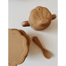將圖片載入圖庫檢視器 Konges Sløjd - 矽膠餐具套裝 Silicone Clam Set (Terra Cotta)