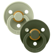 將圖片載入圖庫檢視器 Bibs - 安撫奶嘴 Colour Pacifier Sage/Hunter Green 2pk