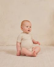 Load image into Gallery viewer, Quincy Mae - 連身泳衣 One Piece Rashguard (Ash Stripe)