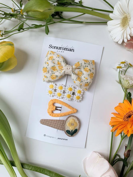 Sonuroman - 韓國手工髮夾 Hair Clip (Summer Bloom)
