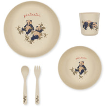 將圖片載入圖庫檢視器 Konges Sløjd - 餐具套裝 PLA Dinner Set (Panda)