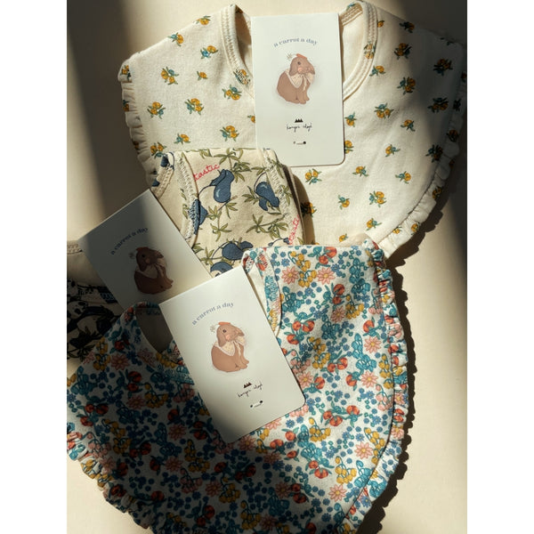 Konges Sløjd - 口水肩 2 Pack Basic Bib (Bibi Fleur/Brazilian Sand)