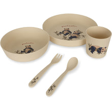 將圖片載入圖庫檢視器 Konges Sløjd - 餐具套裝 PLA Dinner Set (Panda)