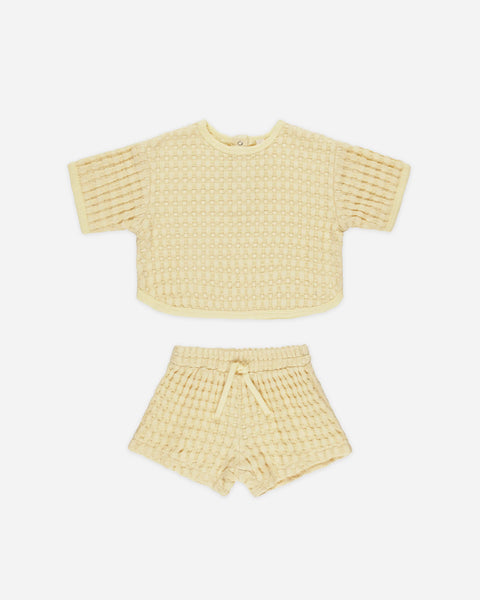 Quincy Mae - 短袖套裝 Jayden Set (Yellow)