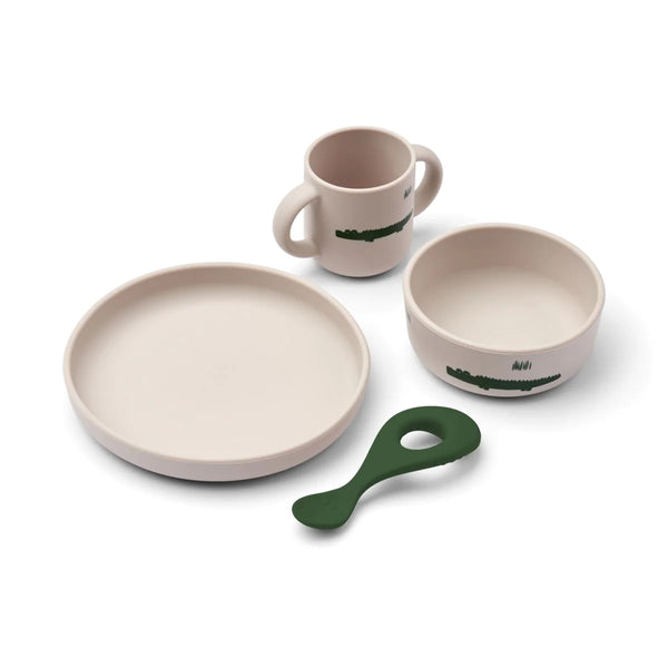 Liewood - 幼兒餐具套裝 Vivi Printed Tableware Set (Carlos)