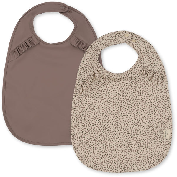 Konges Sløjd - 防水圍兜 2-Pack Dinner Bib Frill (Milk Tank/Antler)