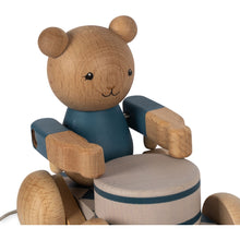 將圖片載入圖庫檢視器 Konges Sløjd -  小熊拉車 Wooden Pull Bear Music