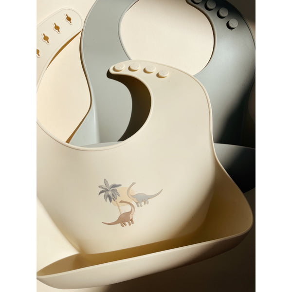 Konges Sløjd - 矽膠圍兜 2-Pack Silicone Bib (Dino)