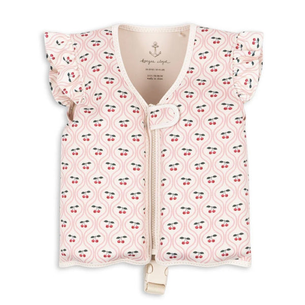 Konges Sløjd - 浮水背心 Neoprene Swim Vest (Cherry Pink Motif)