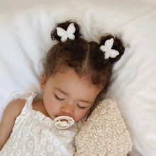 Load image into Gallery viewer, Little Marshmallow - 手製髮夾 Clip Pigtail (Petite Opal Glitter Butterfly)