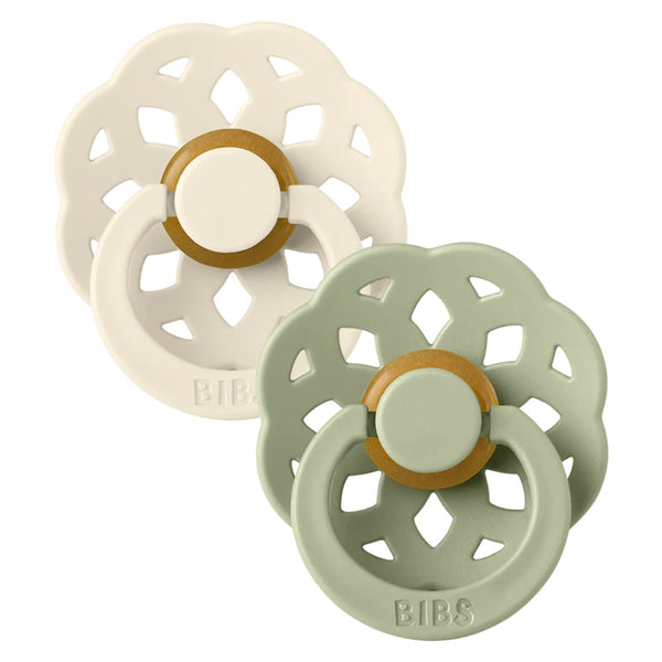 Bibs - 安撫奶嘴 Boheme Pacifier Ivory/Sage 2pk