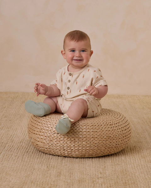 Quincy Mae - 短袖連身衣 Short Sleeve One-Piece (Carrots)