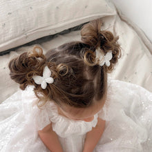 Load image into Gallery viewer, Little Marshmallow - 手製髮夾 Clip Pigtail (Petite Opal Glitter Butterfly)
