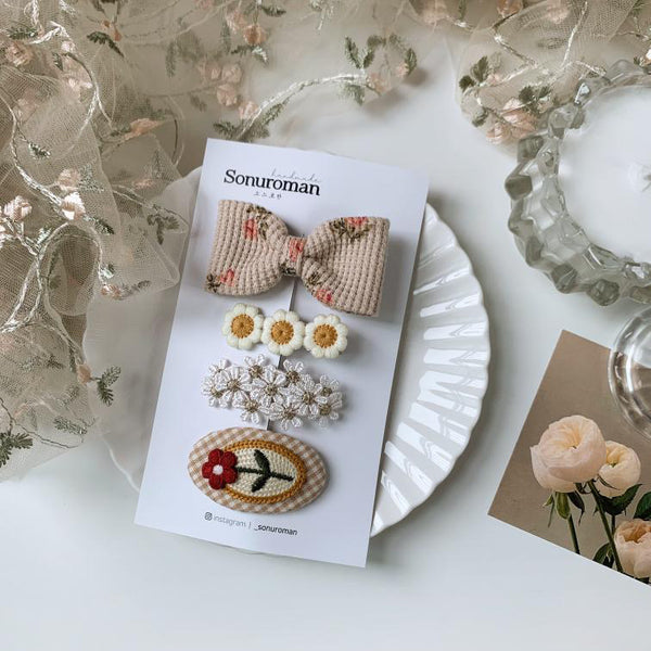 Sonuroman - 韓國手工髮夾 Hair Clip (Warm)