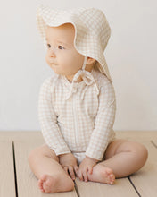 將圖片載入圖庫檢視器 Quincy Mae - 長袖連身泳衣 Long Sleeve One Piece Rashguard (Oat Check)