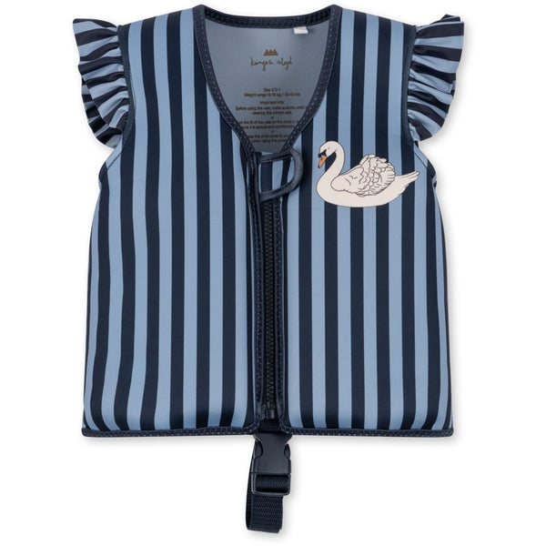 Konges Sløjd - 浮水背心 Neoprene Swim Vest (Swan Stripe)