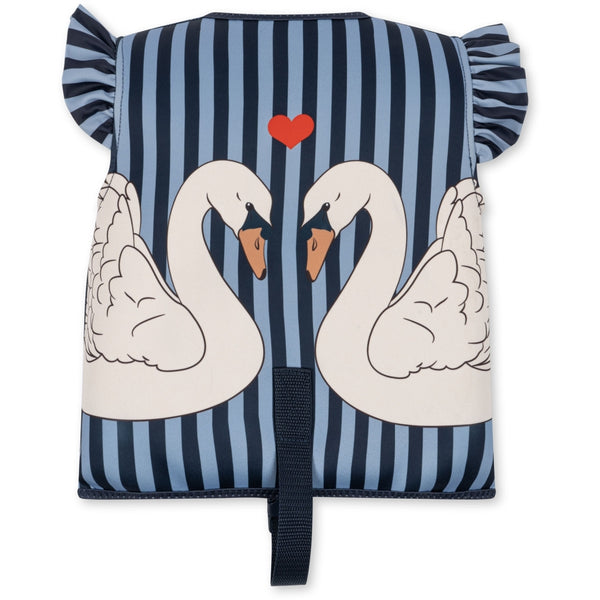 Konges Sløjd - 浮水背心 Neoprene Swim Vest (Swan Stripe)
