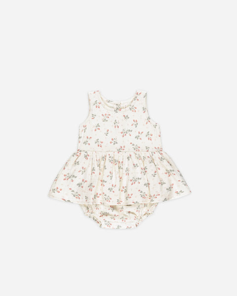 Quincy Mae - 背心裙褲 Skirted Tank Romper (Strawberries)