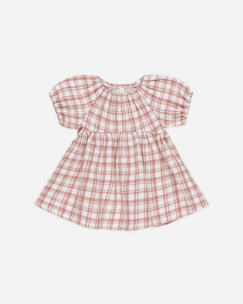 Quincy Mae - 短袖裙子 Bella Dress (Pink Plaid)
