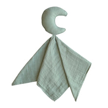 將圖片載入圖庫檢視器 Mushie - 有機棉月亮安撫巾 Moon Lovey Blanket (Roman Green)