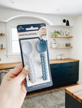 將圖片載入圖庫檢視器 Itzy Ritzy - 幼兒餐具套裝 Baby Spoon & Fork Set (Blue)