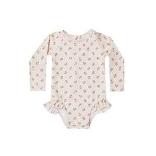 Load image into Gallery viewer, Quincy Mae - 長袖泳衣 One Piece Girls Rashguard (Daisy)