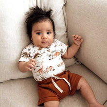 將圖片載入圖庫檢視器 Snuggle Hunny Kids - 有機棉恐龍連身衣 Short Sleeve Bodysuit (Dino)