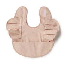 將圖片載入圖庫檢視器 Snuggle Hunny Kids - 防水圍兜 Waterproof Bib (Dusty Rose Flower Frill)