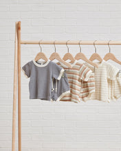 將圖片載入圖庫檢視器 Quincy Mae - 短袖套裝 Ribbed Shortie Set (Silver Stripe)