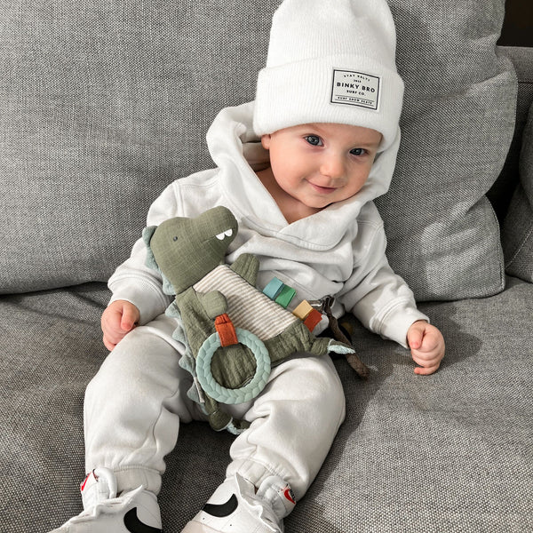 Itzy Ritzy - 恐龍安撫玩具 Sensory Crinkle Toy with Teether (Dino)