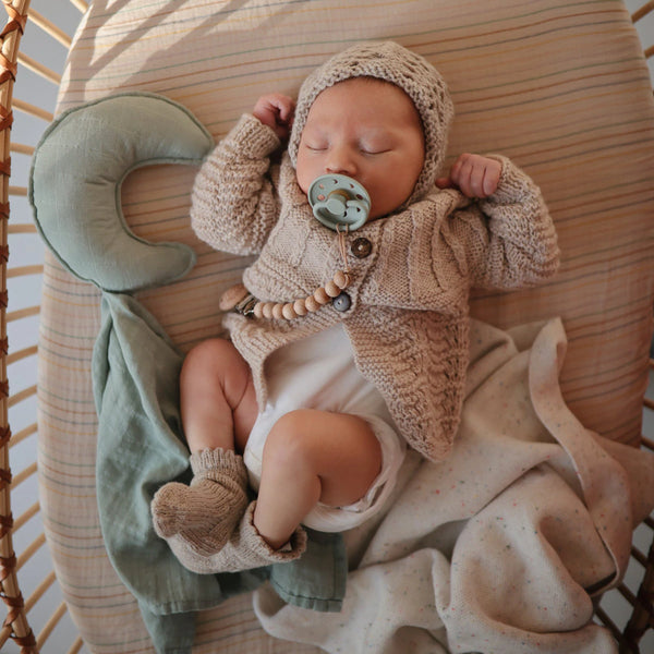 FRIGG - 安撫奶嘴 Moon Phase Latex Pacifier Cream/Sage 2pk