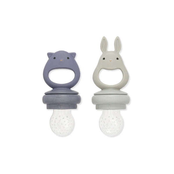 Konges Sløjd - 矽膠水果咬咬樂 Silicone Fruit Feeding Pacifier Bunny (Onyx)