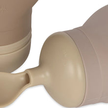 將圖片載入圖庫檢視器 Konges Sløjd - 矽膠副食品容器 2 Pack Silicone Smoothie Bag (Lilac / Shitake)