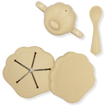 將圖片載入圖庫檢視器 Konges Sløjd - 矽膠餐具套裝 Silicone Clam Set (Limonade)