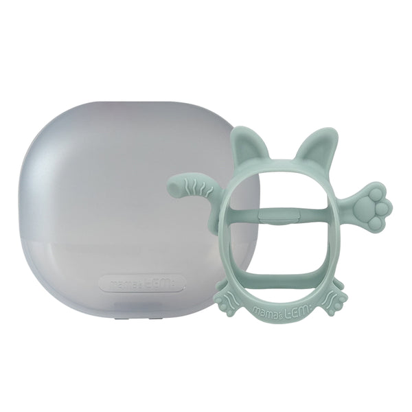 mama’s tem 翹尾小虎固齒器 Monster Tiger Teether (Sage Green)