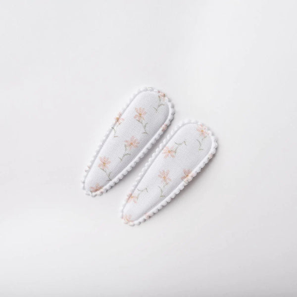 Dainty Dulcie - 手製髮夾 Dandelion Fabric Hair Clips