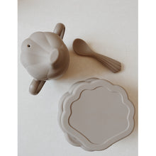 將圖片載入圖庫檢視器 Konges Sløjd - 矽膠餐具套裝 Silicone Clam Set (Warm Grey)