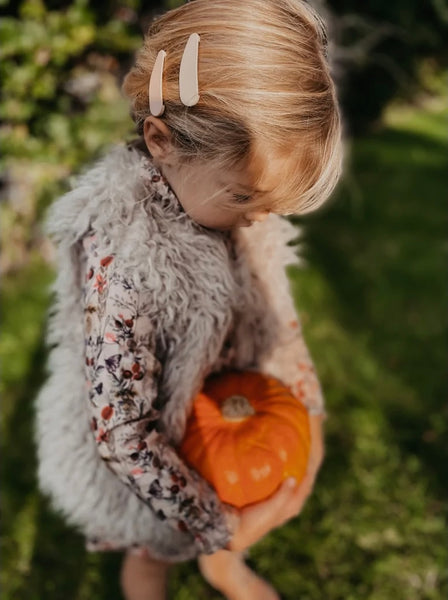 Grech & Co - 啞色髮夾 Matt Clips (Golden, Light Blue, Buff)