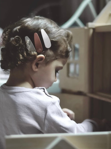 Grech & Co - 啞色髮夾 Matt Clips (Stone, Shell, Rust)