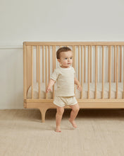 將圖片載入圖庫檢視器 Quincy Mae - 短袖套裝 Ribbed Shortie Set (Silver Stripe)