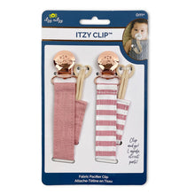 將圖片載入圖庫檢視器 Itzy Ritzy - 亞麻奶嘴鏈 Linen Pacifier Straps (Pink)